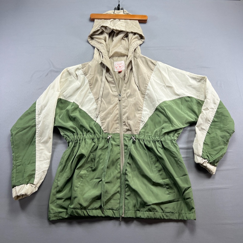 Outdoor Collection By 26 International Windbreaker Jacket Women M Multi Full Zip
